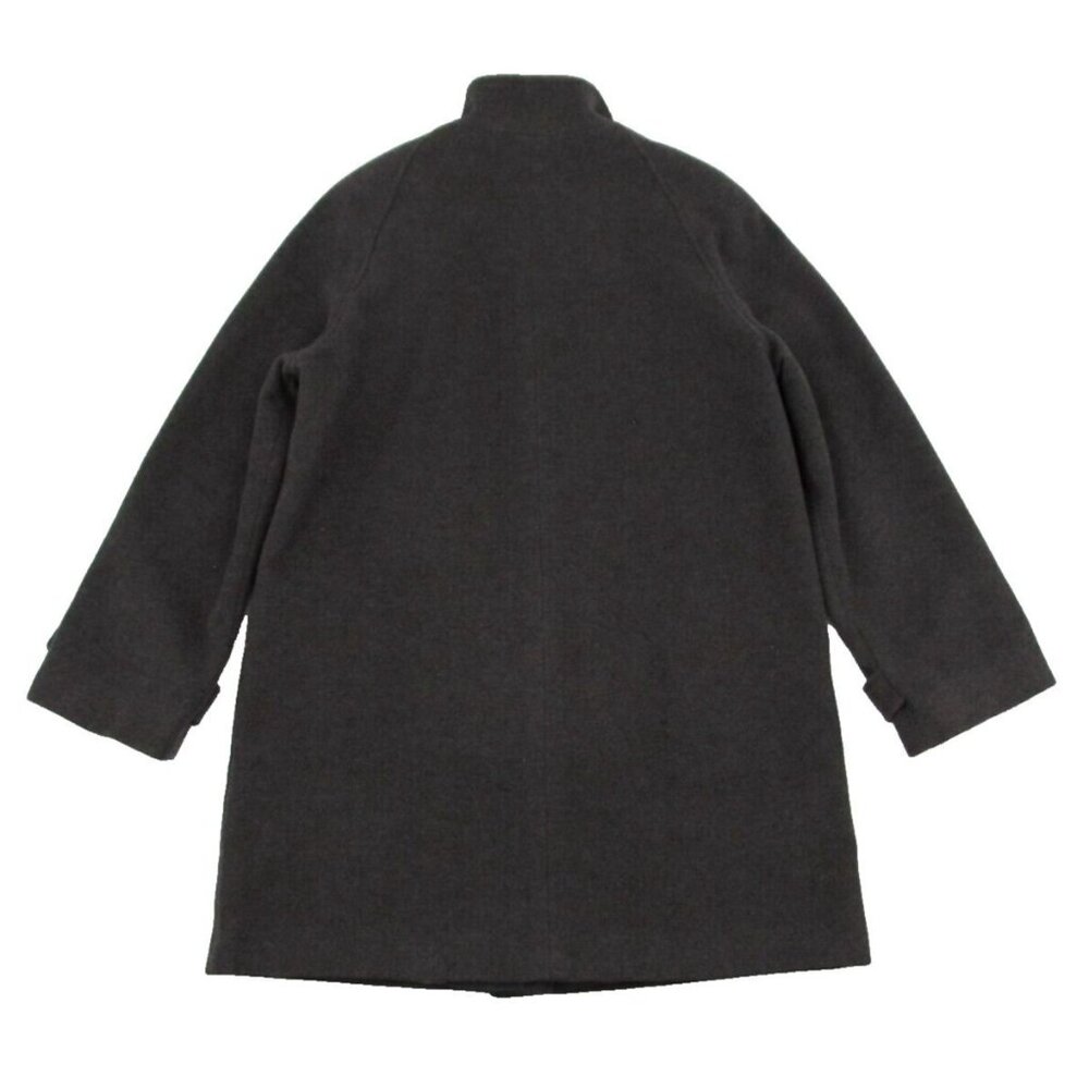 Vintage Jones New York Overcoat Womens Sz 12 Charcoal Gray Wool Lined Button Up - Picture 15 of 16